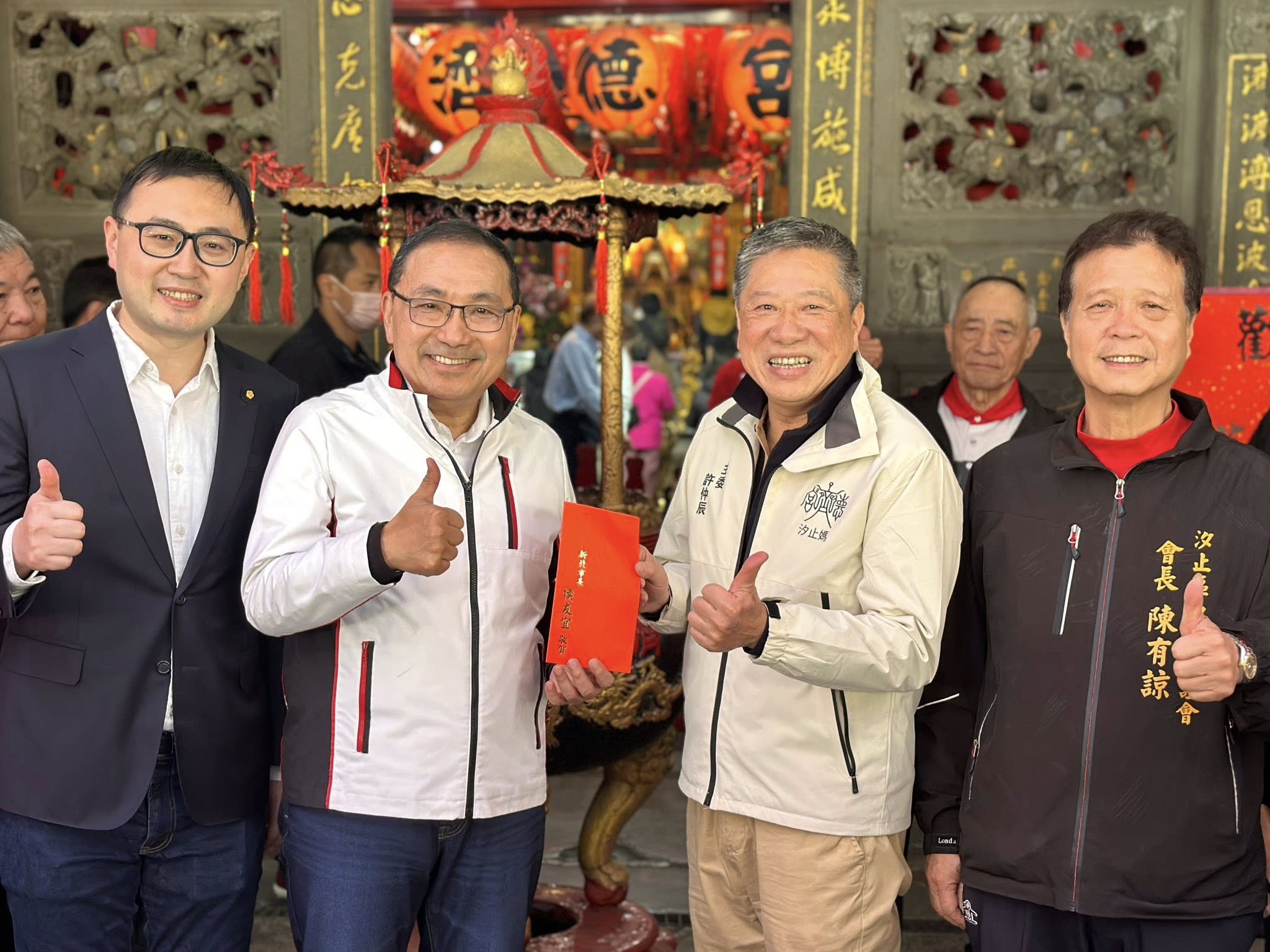 汐止濟德宮-廟宇公告最新消息-歡迎侯友宜市長蒞臨濟德宮參香拜年