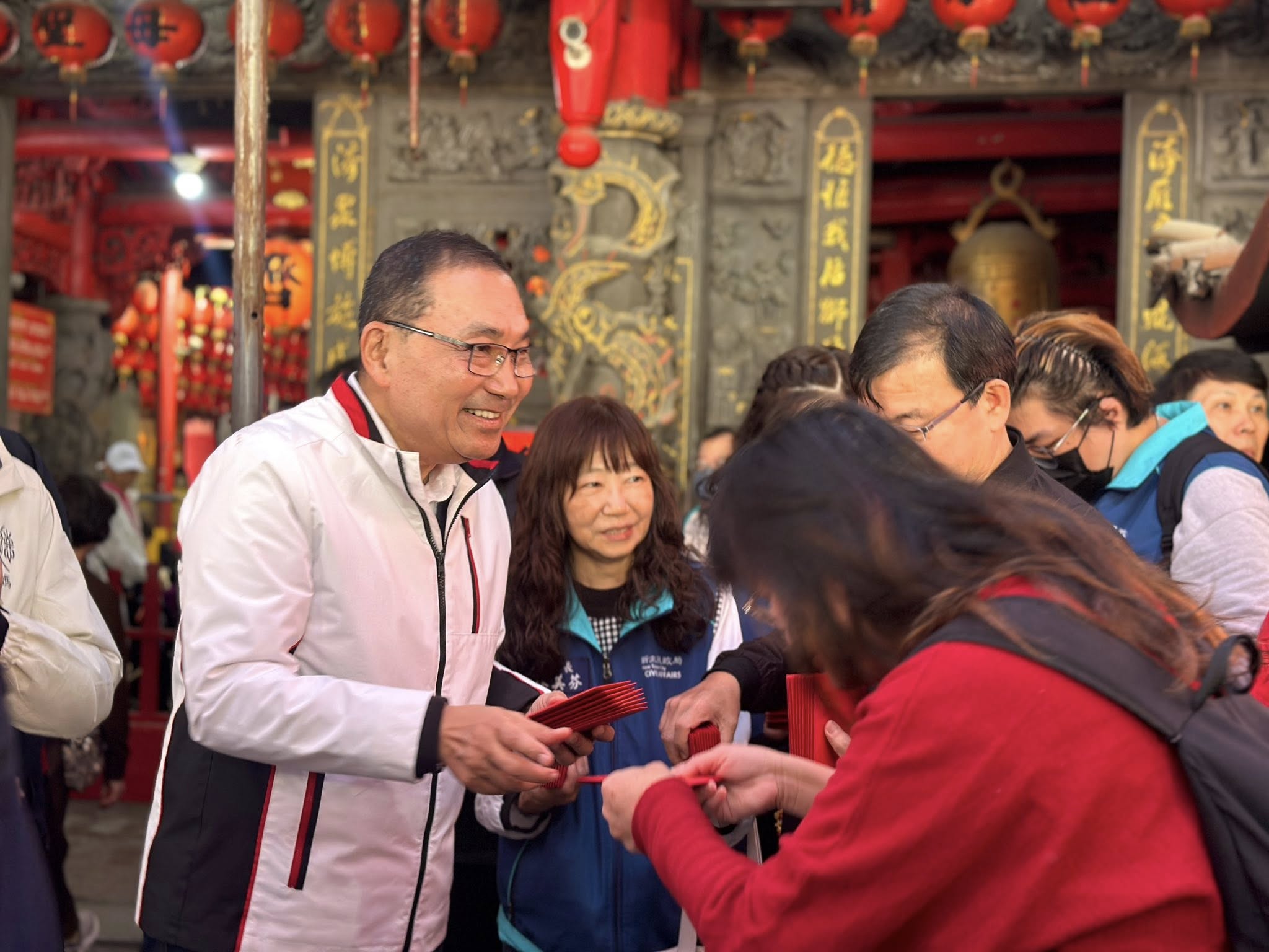 汐止濟德宮-廟宇公告最新消息-歡迎侯友宜市長蒞臨濟德宮參香拜年