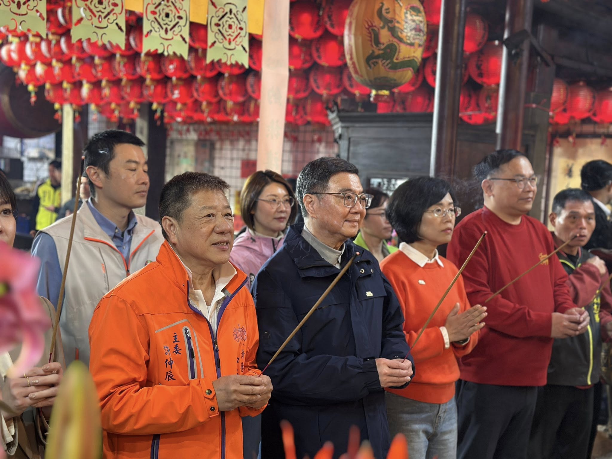 汐止濟德宮-廟宇公告最新消息-歡迎行政院長卓榮泰蒞臨濟德宮參香拜年