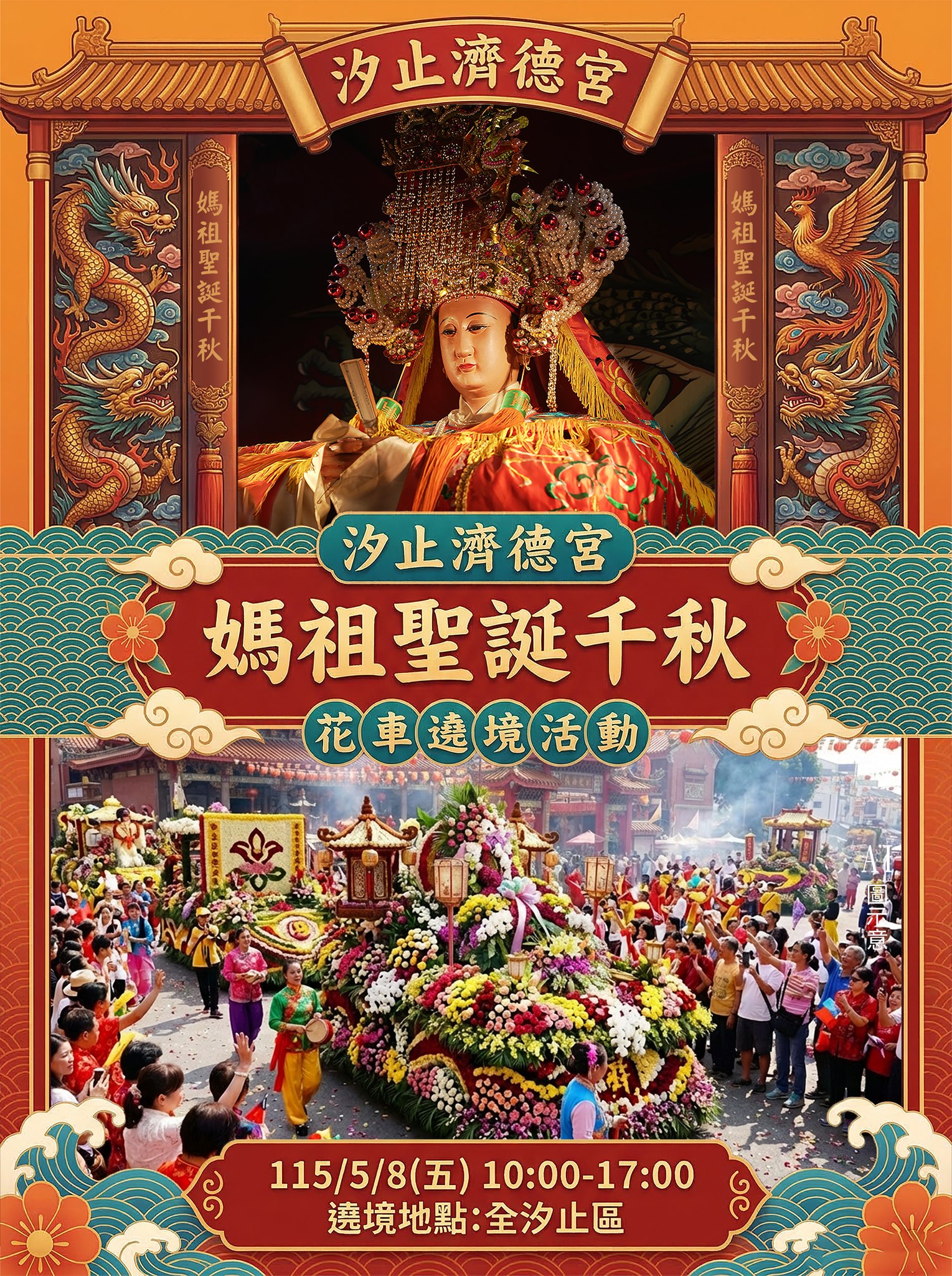 汐止濟德宮-活動快訊最新消息-花車遶境巡安汐止